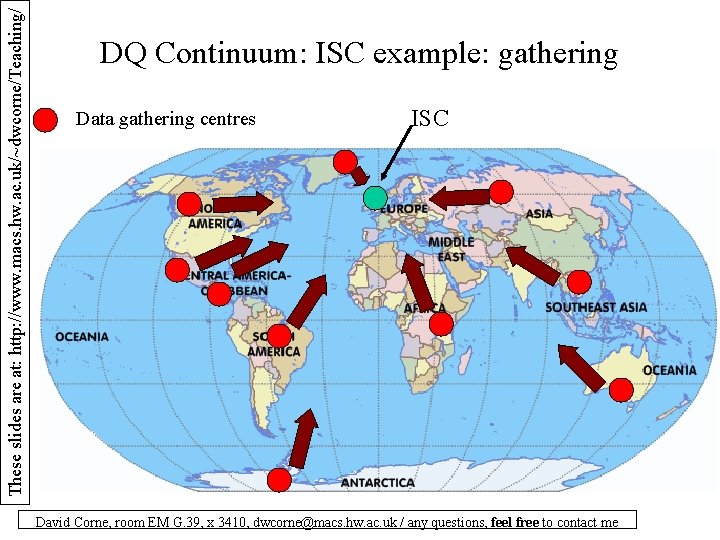 These slides are at: http: //www. macs. hw. ac. uk/~dwcorne/Teaching/ DQ Continuum: ISC example: