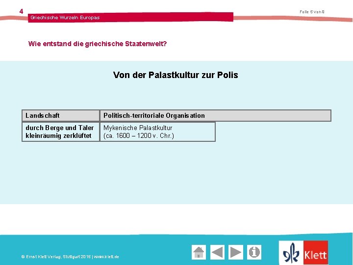 4 Folie 5 von 9 Griechische Wurzeln Europas Wie entstand die griechische Staatenwelt? Von