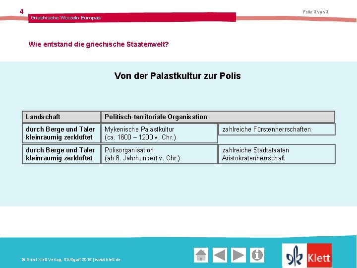 4 Folie 9 von 9 Griechische Wurzeln Europas Wie entstand die griechische Staatenwelt? Von