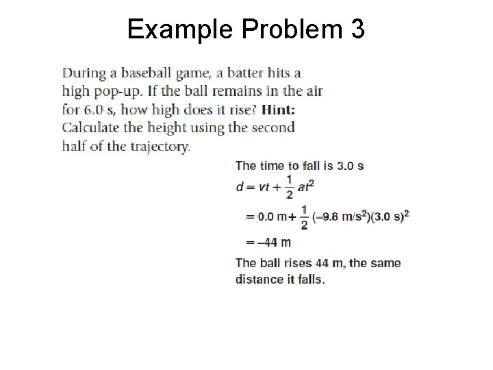 Example Problem 3 