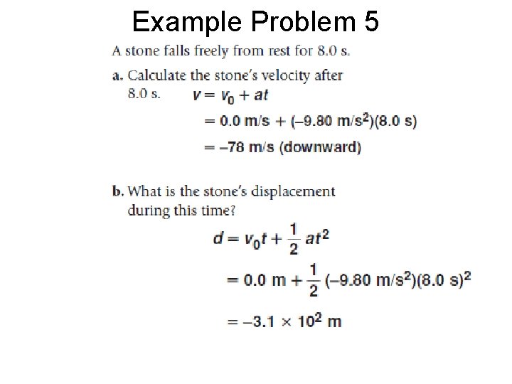 Example Problem 5 