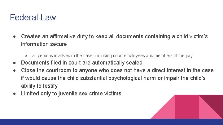 Victim Privacy Protecting sex crime victim privacy Valerie Cochran Esq