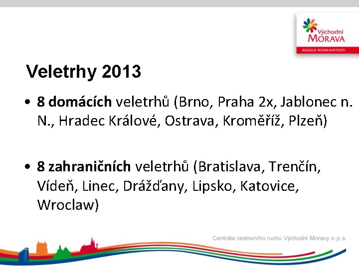 Veletrhy 2013 • 8 domácích veletrhů (Brno, Praha 2 x, Jablonec n. N. ,