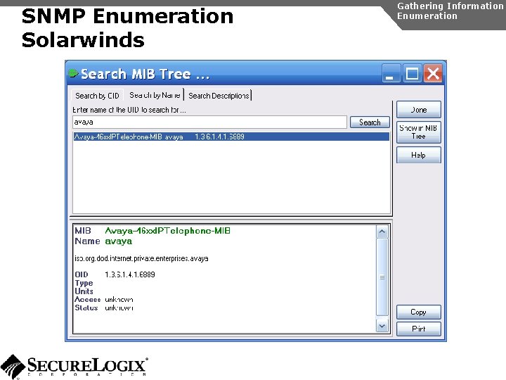 SNMP Enumeration Solarwinds Gathering Information Enumeration 