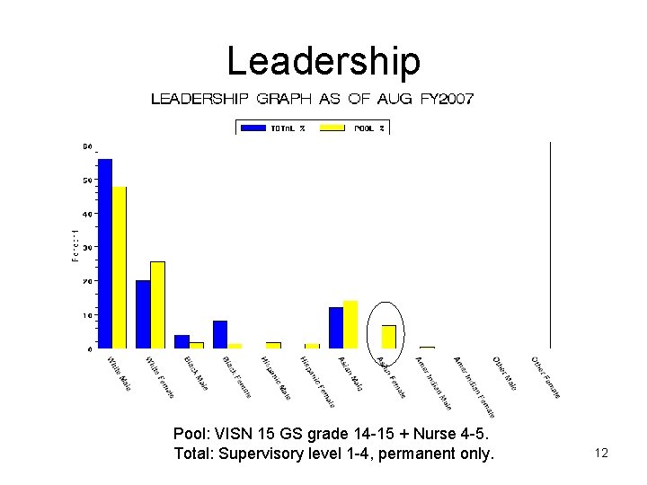 Leadership Pool: VISN 15 GS grade 14 -15 + Nurse 4 -5. Total: Supervisory
