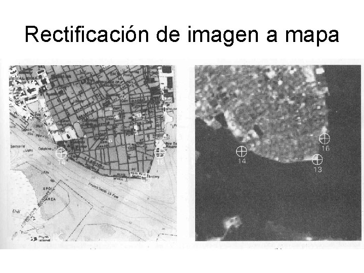 Rectificación de imagen a mapa 