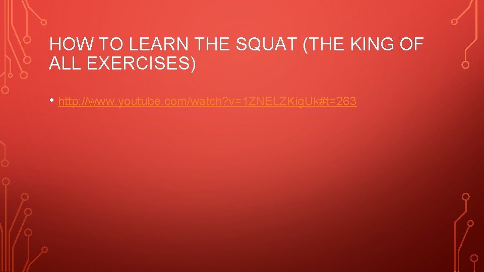HOW TO LEARN THE SQUAT (THE KING OF ALL EXERCISES) • http: //www. youtube.