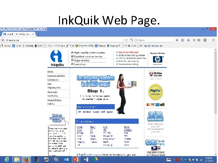 Ink. Quik Web Page. 51 