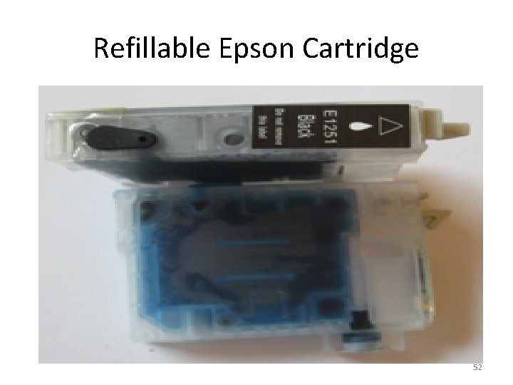 Refillable Epson Cartridge 52 