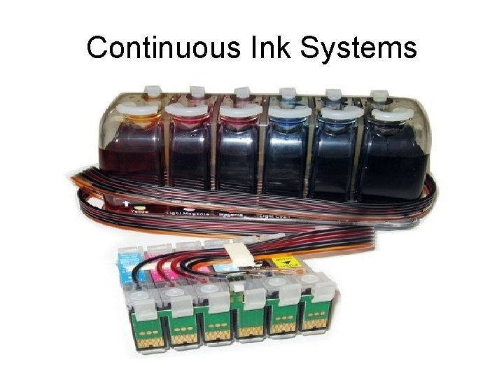 Continuous Ink Systems 53 