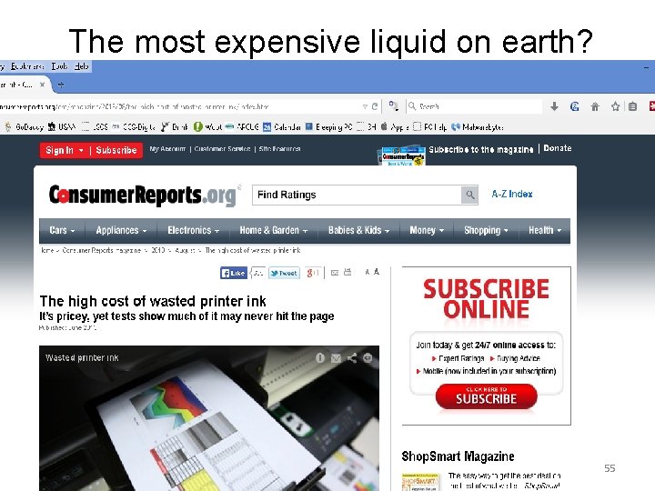 The most expensive liquid on earth? 55 