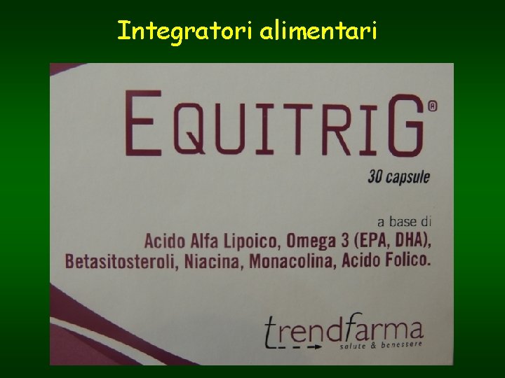 Integratori alimentari 