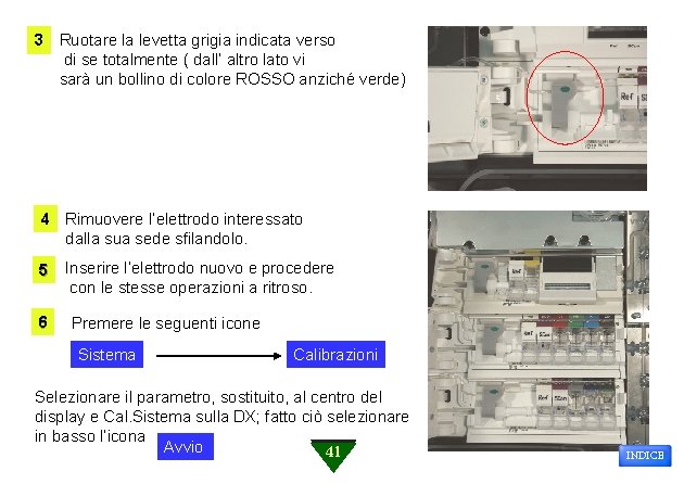 3 Ruotare la levetta grigia indicata verso di se totalmente ( dall’ altro lato