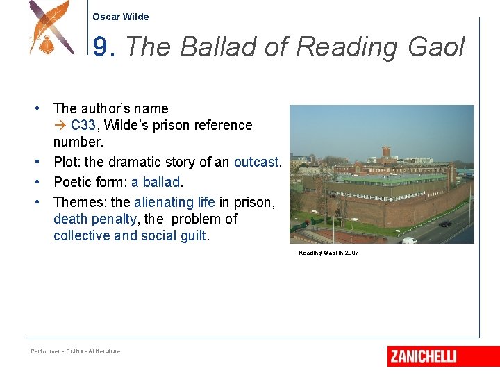 Oscar Wilde 9. The Ballad of Reading Gaol • The author’s name C 33,