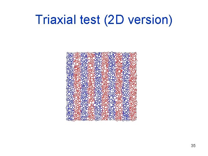 Triaxial test (2 D version) 35 