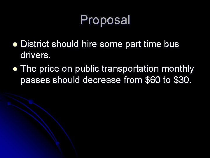 Cuts on School Transportation Rafael Guevara Safety Facts