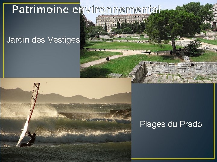 Patrimoine environnemental Jardin des Vestiges Plages du Prado 