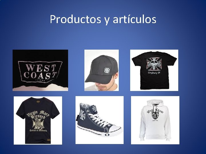 Productos y artículos 