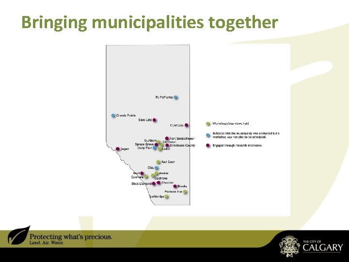 Bringing municipalities together Bringing municipalities together