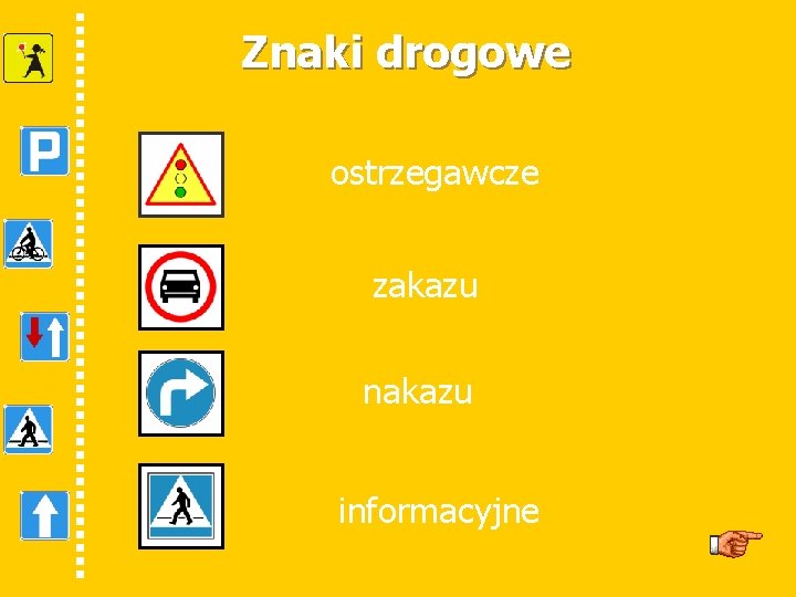 Znaki drogowe ostrzegawcze zakazu nakazu informacyjne 