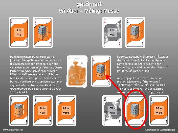 get. Smart Vri Åtter – Måling: Masse Hele kortstokken brukes bortsett fra jokerne. Hver