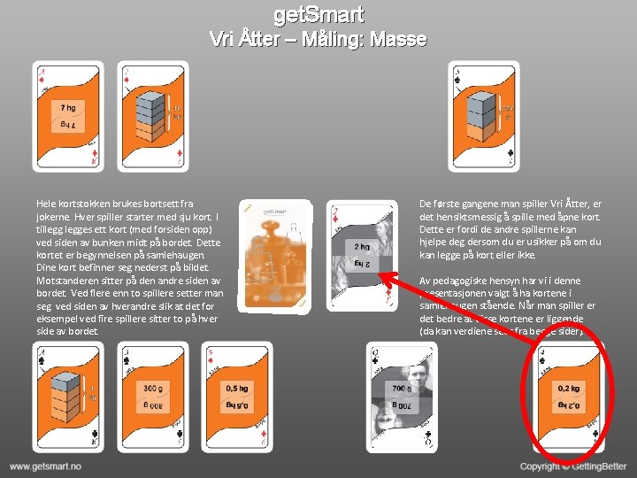 get. Smart Vri Åtter – Måling: Masse Hele kortstokken brukes bortsett fra jokerne. Hver