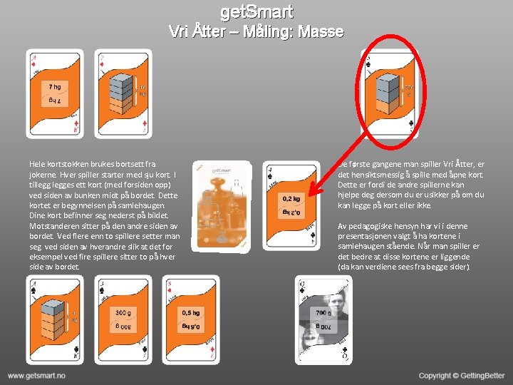 get. Smart Vri Åtter – Måling: Masse Hele kortstokken brukes bortsett fra jokerne. Hver