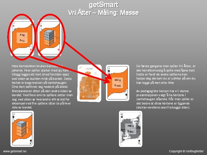 get. Smart Vri Åtter – Måling: Masse Hele kortstokken brukes bortsett fra jokerne. Hver