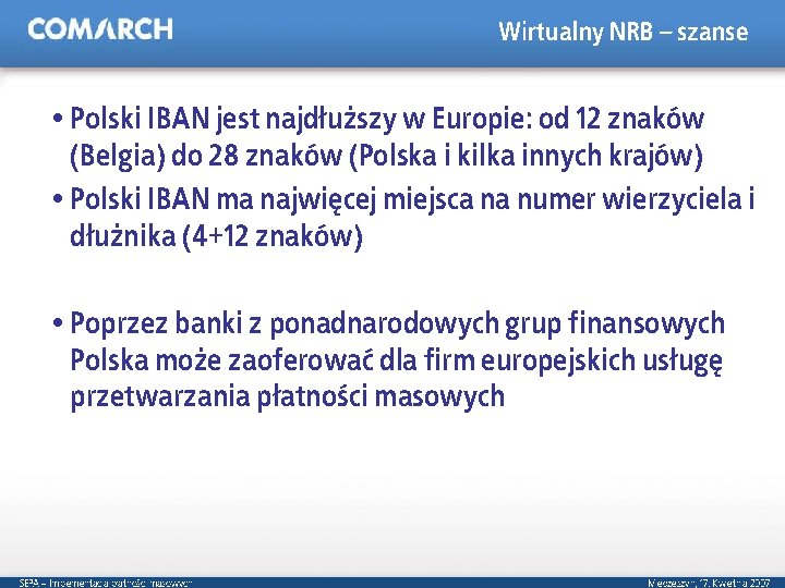 Wirtualny NRB – szanse Polski IBAN jest najdłuższy w Europie: od 12 znaków (Belgia)