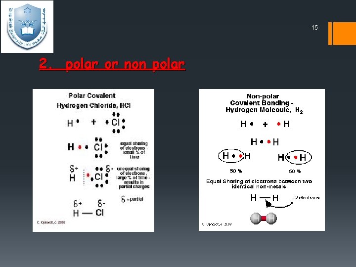 15 2. polar or non polar 