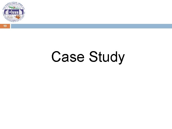 19 Case Study 