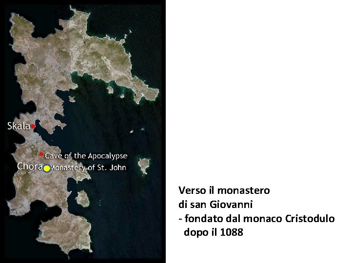 Verso il monastero di san Giovanni - fondato dal monaco Cristodulo dopo il 1088