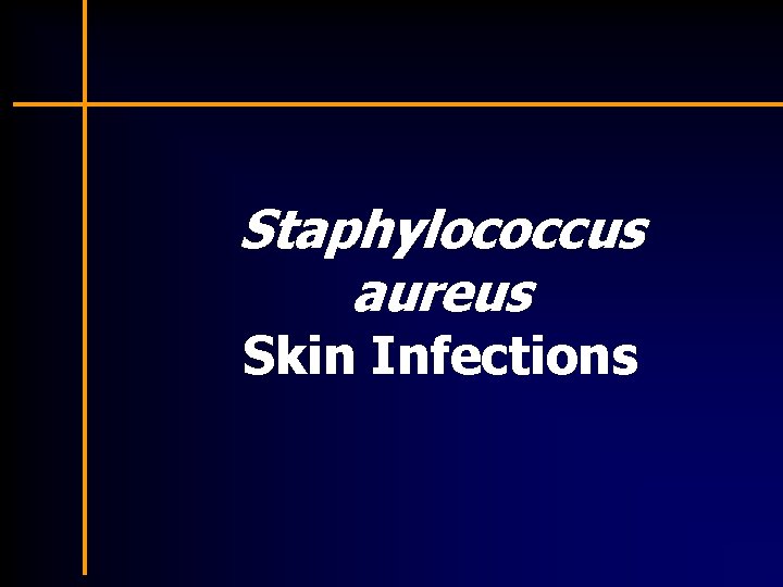 Staphylococcus aureus Skin Infections 