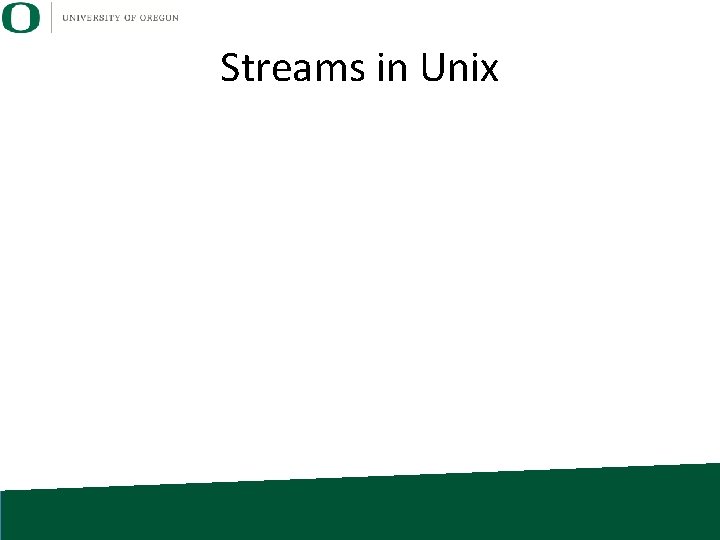 Streams in Unix 