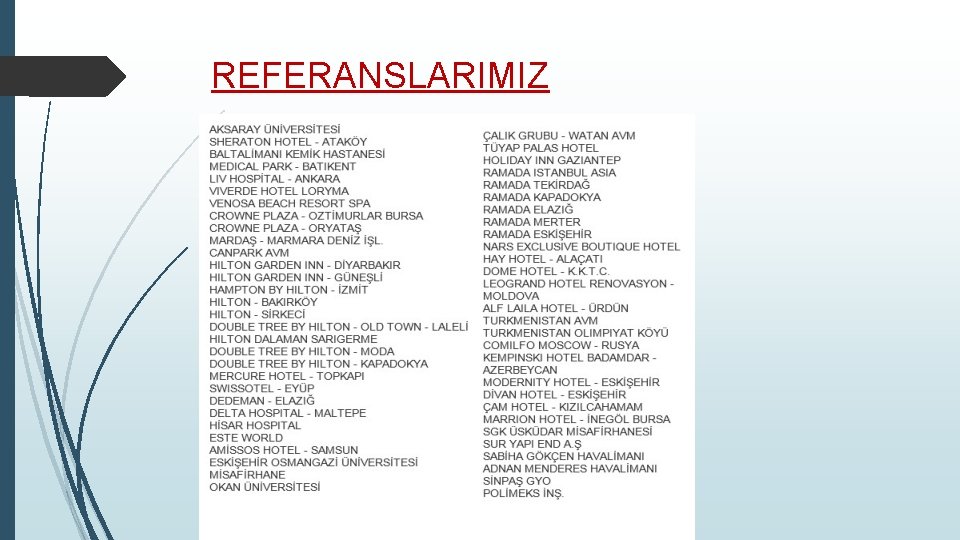 REFERANSLARIMIZ 