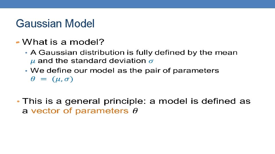 Gaussian Model • 