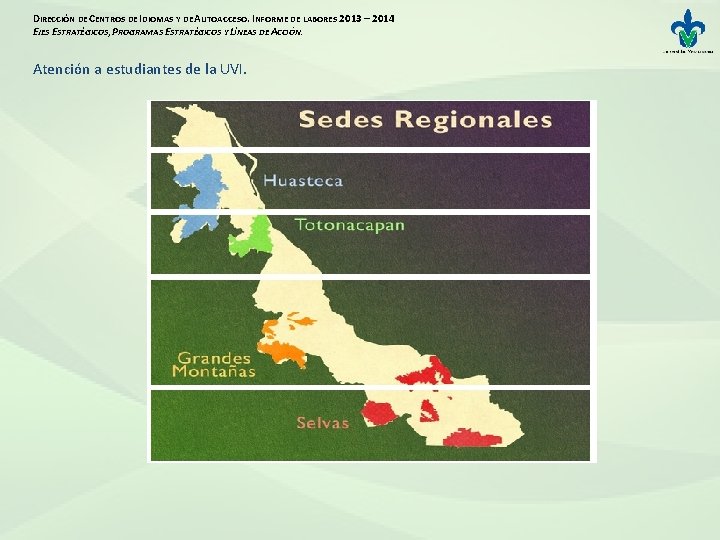 DIRECCIÓN DE CENTROS DE IDIOMAS Y DE AUTOACCESO. INFORME DE LABORES 2013 – 2014