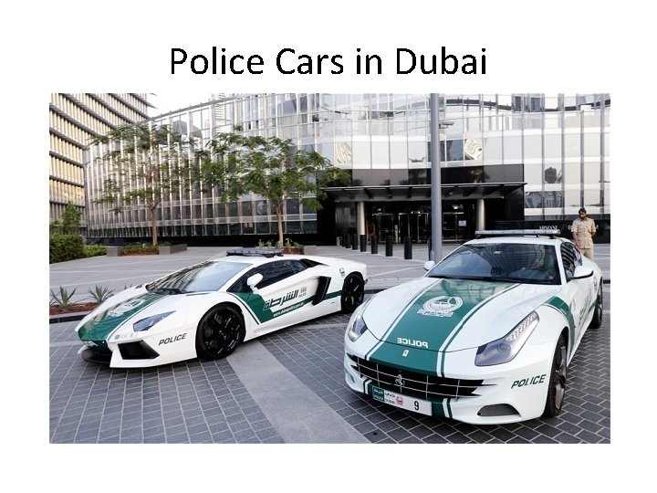 Police Cars in Dubai 