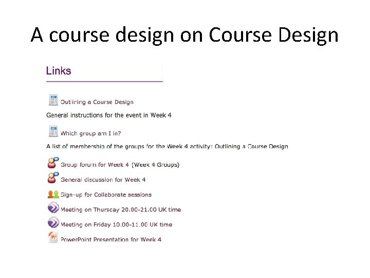 A course design on Course Design 