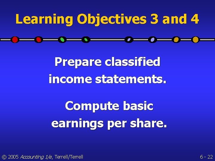 Learning Objectives 3 and 4 Prepare classified income statements. Compute basic earnings per share.