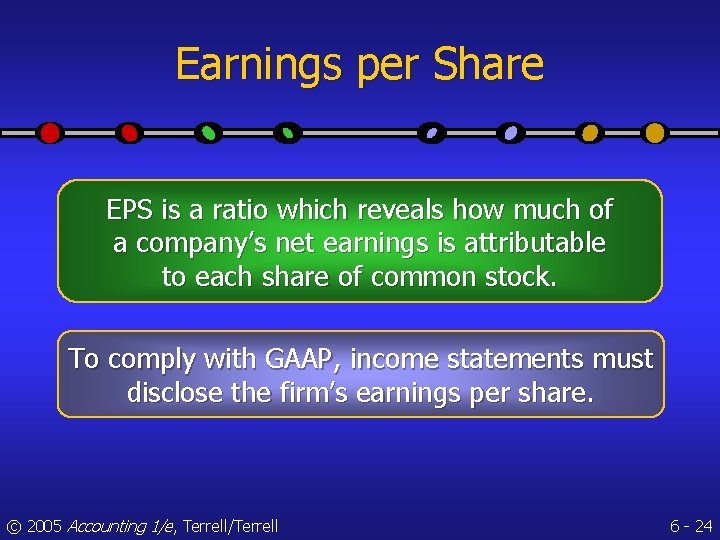 Earnings per Share EPS is a ratio which reveals how much of a company’s