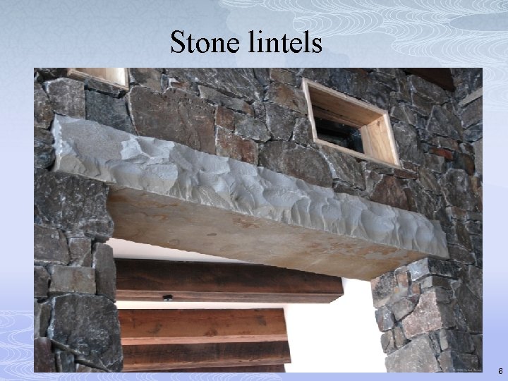 Stone lintels 8 