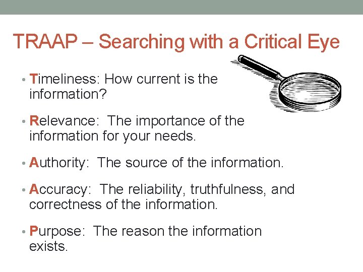 Traap Examples INTERNET RESEARCH Tips Tricks Whats the Difference Databases