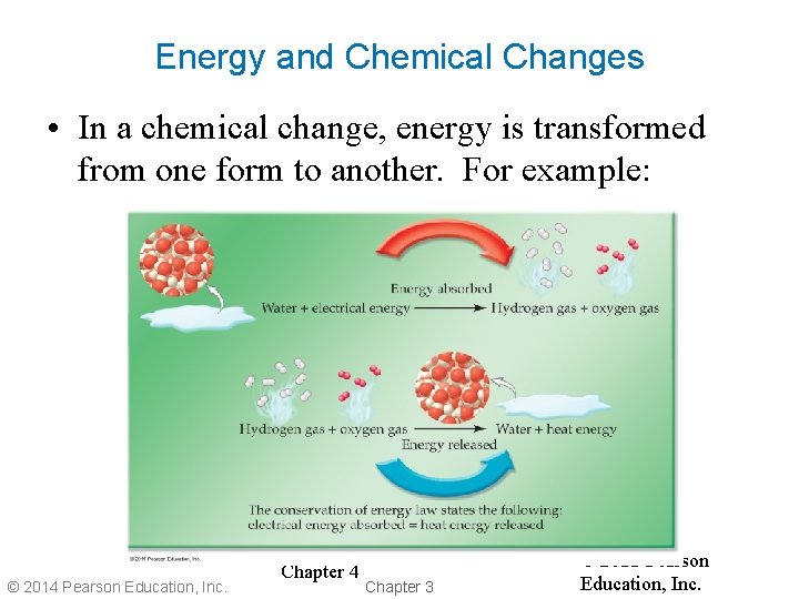 Energy and Chemical Changes • In a chemical change, energy is transformed from one