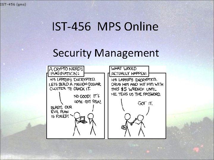 IST-456 MPS Online Security Management 