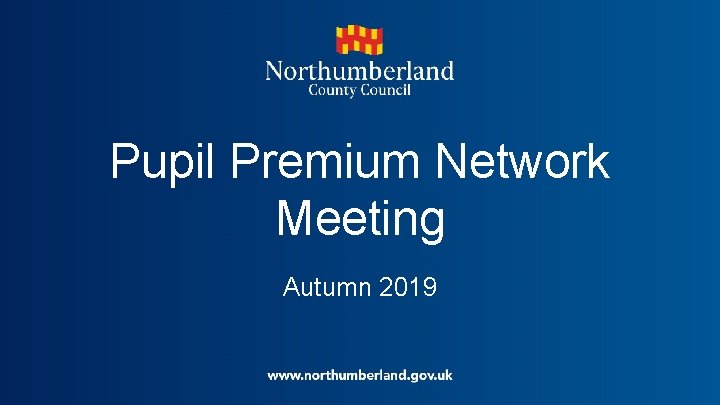 Pupil Premium Network Meeting Autumn 2019 