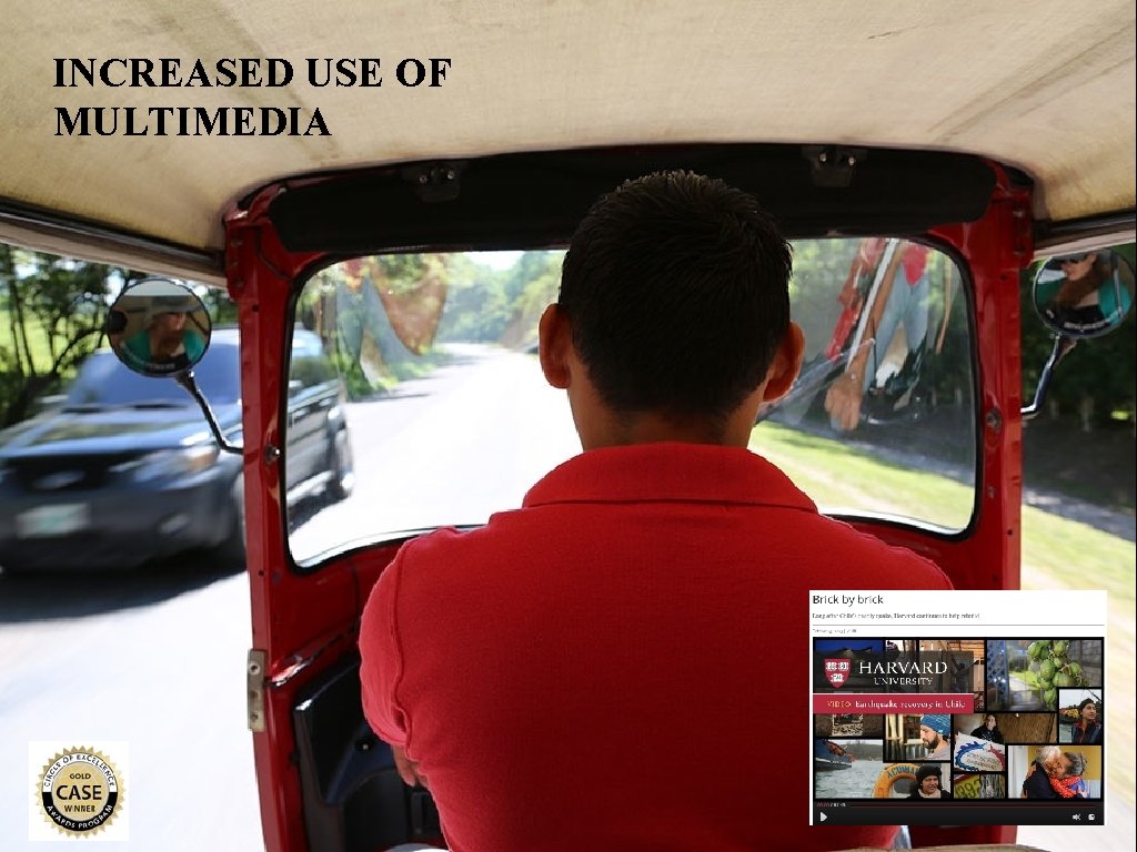 INCREASED USE OF MULTIMEDIA 