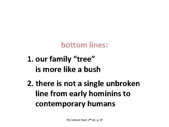 bottom lines: 1. our family “tree” is more like a bush 2. there is