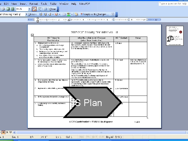IS Plan 1 of 4 