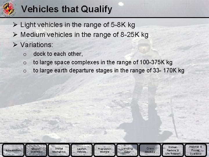 Vehicles that Qualify Ø Light vehicles in the range of 5 -8 K kg